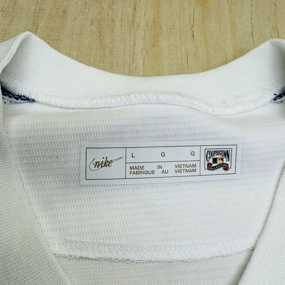 NWOT Atlanta Braves Nike Cooperstown Collection Throwback Blank Jersey LG